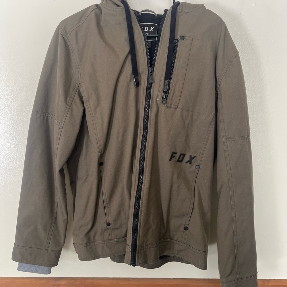 Fox Men's Olive Green Military Jacket